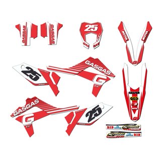 Kit pegatinas moto Enduro Gas-Gas EC 12-17 Roja 3