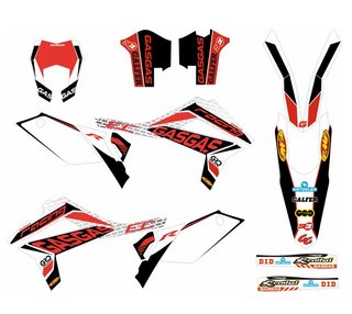Kit pegatinas moto Enduro Gas-Gas EC 12-17 Roja 4