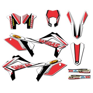 Kit pegatinas moto Enduro Gas-Gas EC 12-17 Roja 5