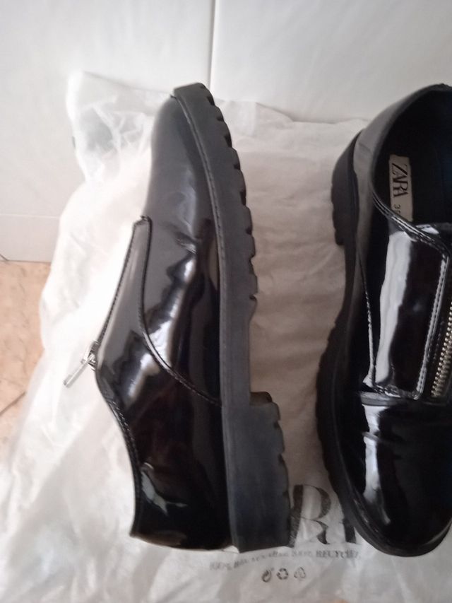 zapatos charol de zara kids
