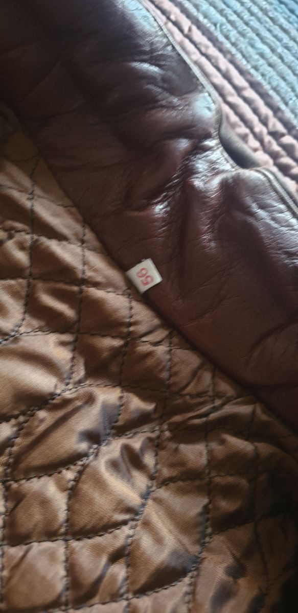 Chaquetón piel/ante hombre