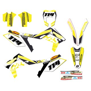 Pegatinas moto Enduro Gas-Gas EC 12-17 Amarilla 2
