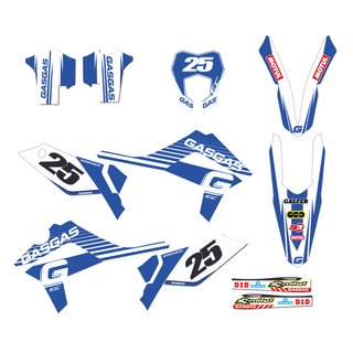 Kit Pegatinas moto Enduro Gas-Gas EC 12-17 Azul 4