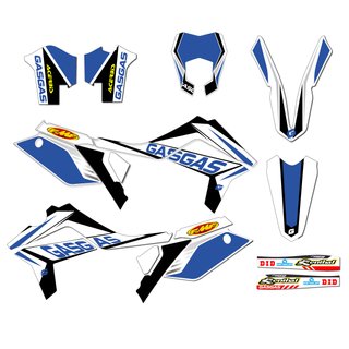 Kit Pegatinas moto Enduro Gas-Gas EC 12-17 Azul 5