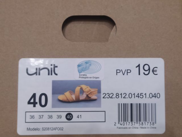 Sandalias de verano UNIT Nuevas embalaje oridinal