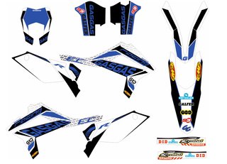 Kit Pegatinas moto Enduro Gas-Gas EC 12-17 Azul