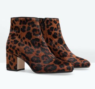 Botines Zara de leopardo de segunda mano en WALLAPOP