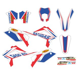 Pegatinas moto Enduro Gas-Gas EC 12-17 Rojo Azul 4