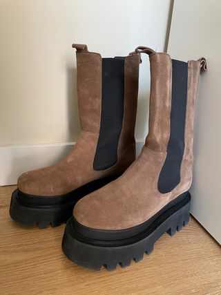 Botin Plataforma Marron Discount Sale, UP TO 69% OFF | lotuspriorat.com
