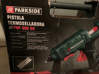 Pistola silicona caliente parkside nueva de segunda mano por 30 EUR en  Lleida en WALLAPOP