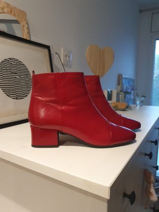 Botines FOSCO rojos 40 de segunda mano por 12 EUR en Les Franqueses del  Vallès en WALLAPOP
