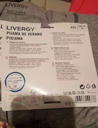 Pijama corto Lidl de segunda mano por 4 EUR en Esplugues de Llobregat en  WALLAPOP