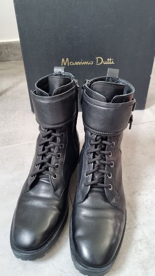 Botas militares, mujer ,talla 40 , Massimo Dutti. de segunda mano por 75  EUR en Bullas en WALLAPOP