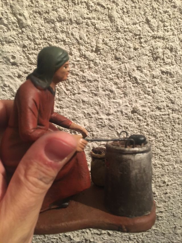 6 Figuras de belen en barro