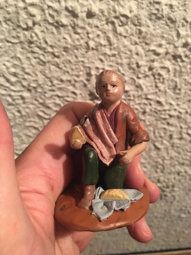 6 Figuras de belen en barro