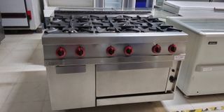 cocina industrial gas 3 fuegos con horno segundamano