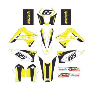 Pegatinas moto Enduro Gas-Gas EC 10-11 Amarillo