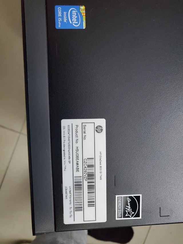 ordenador hp i5 6g w10, 500g disco