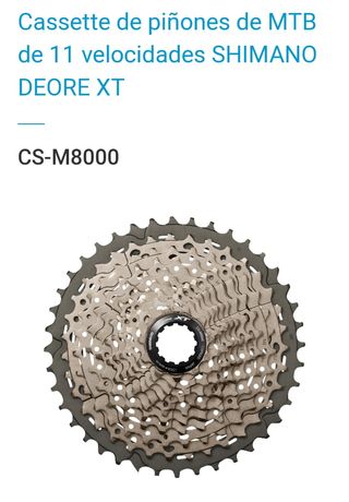 CASSETTE SHIMANO XT 11V 11-42D de segunda mano por 69 EUR en Alcalá la Real  en WALLAPOP