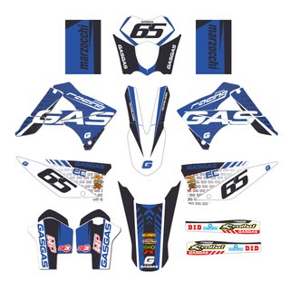 Kit Pegatinas moto Enduro Gas-Gas EC 10-11 Azul 2