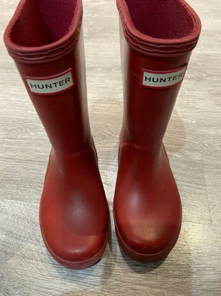 Botas agua Hunter niño de segunda mano por 15 EUR en Casas Nuevas de Murcia  en WALLAPOP