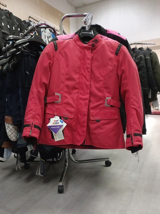 Chaqueta moto para mujer Rojo/Negro talla XL