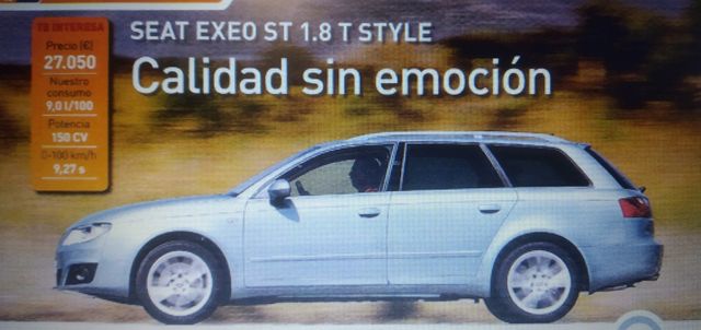 Pruebas Seat Exeo de revistas