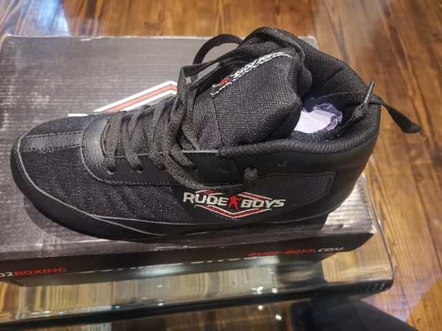 botas boxeo y fitness talla 38 negras
