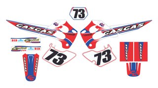 Pegatinas moto Enduro Gas-Gas EC 98-01 Rojo/azul 2