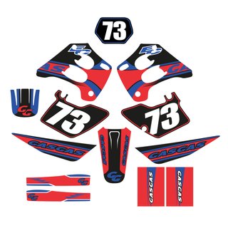 Pegatinas moto Enduro Gas-Gas EC 98-01 Rojo/azul 4