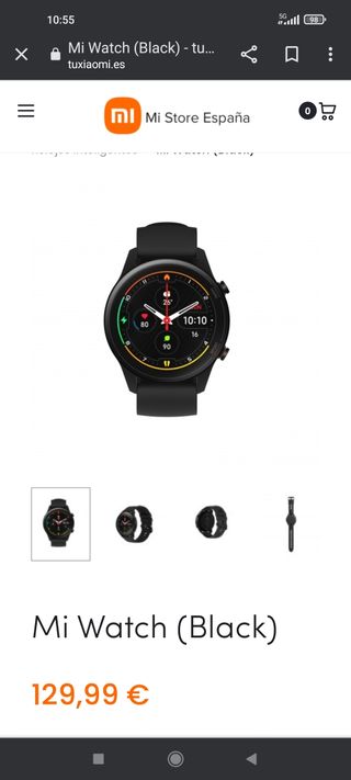 Reloj xiaomi mi watch bt de segunda mano por 55 EUR en Zamora en WALLAPOP