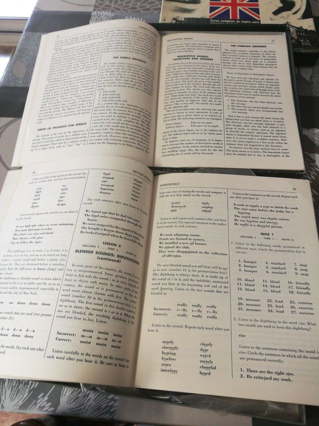 Vinilos vintage, Curso completo de ingles