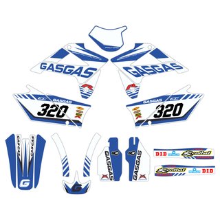 Kit Pegatinas moto Enduro Gas-Gas EC 07-09 Azul 2