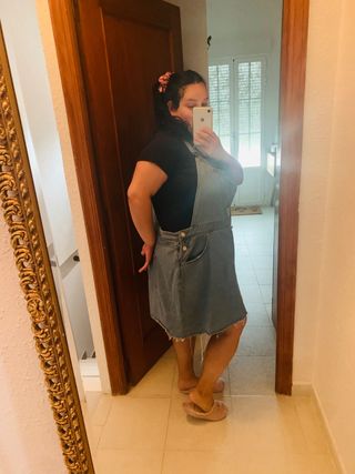 Peto vaquero talla grande de segunda mano por 26 EUR en Aranjuez en WALLAPOP