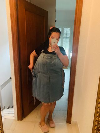 Peto vaquero talla grande de segunda mano por 26 EUR en Aranjuez en WALLAPOP