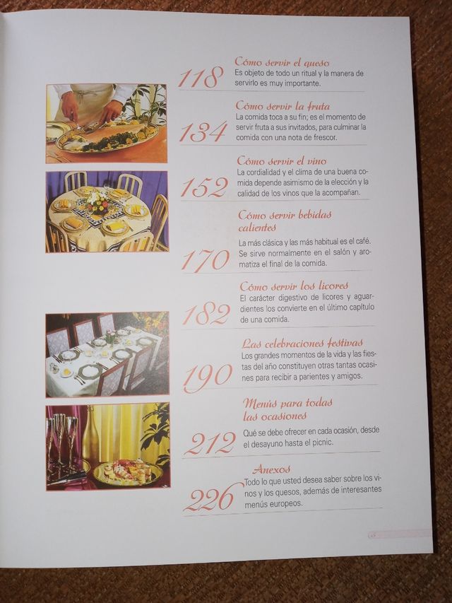 LIBROS SERVIR LA MESA Y LAS BUENAS MANERAS