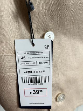 Chaleco traje hombre Álvaro Moreno a estrenar de segunda mano por 33,95 EUR  en Sevilla en WALLAPOP