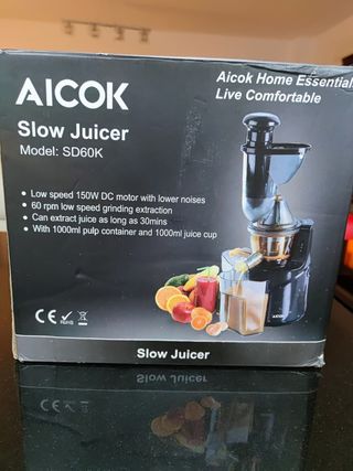 Licuadora Prensado en Frio Aicok Whole Mouth Juice de segunda mano por 65  EUR en Málaga en WALLAPOP