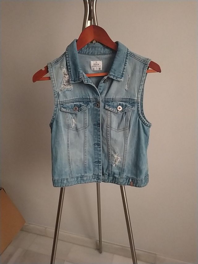 chaqueta vaquera sin mangas