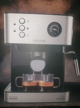 Cafetera Express Cecotec Power Espresso 20 Professional, Presión 20 Bares,  Manómetro, Doble Salida, Cafetera Expreso Cafetera - Coffee Makers -  AliExpress