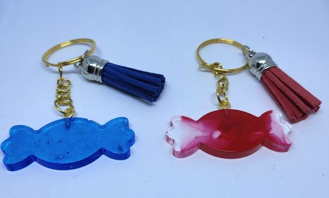 Llaveros corazón,caramelo,concha