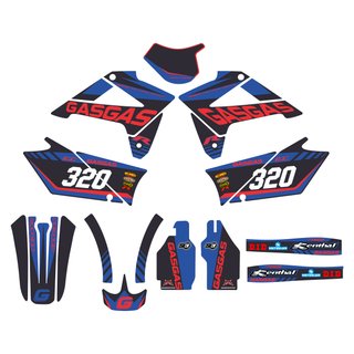 Kit Pegatinas moto Enduro Gas-Gas EC 07-09 Negra 2