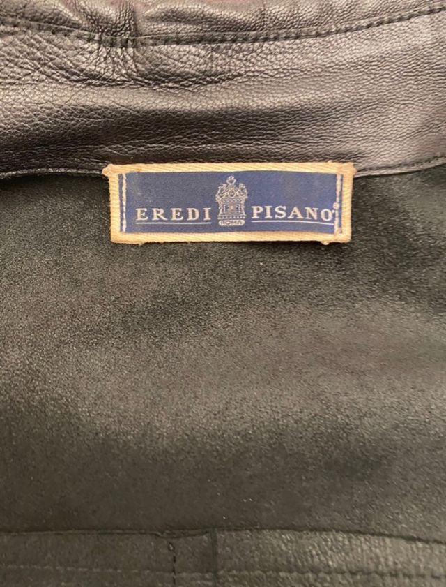 Giacca camicia in vera pelle