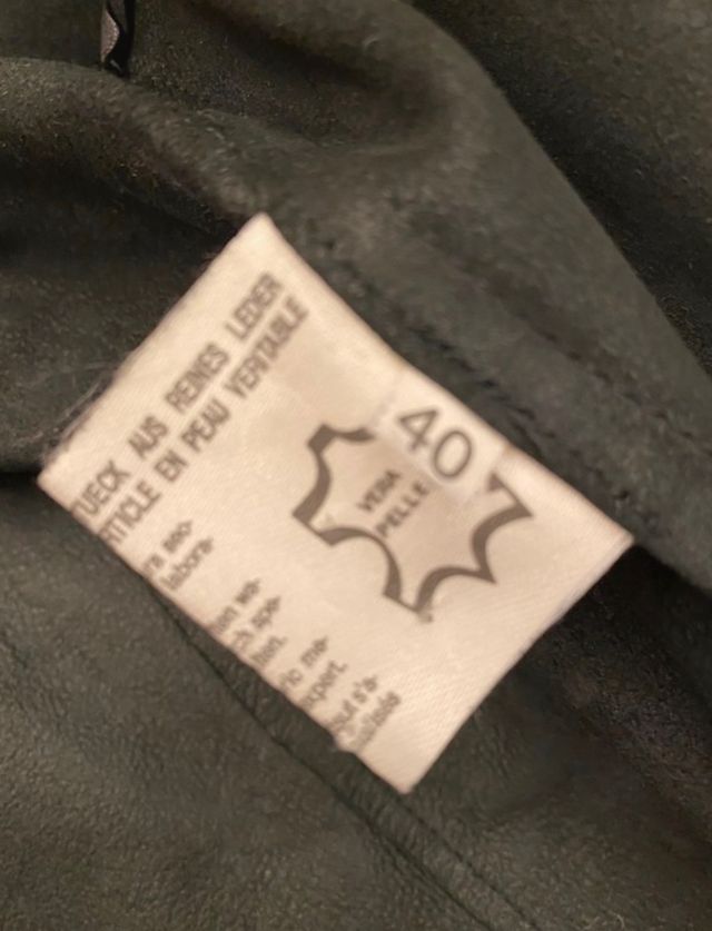 Giacca camicia in vera pelle