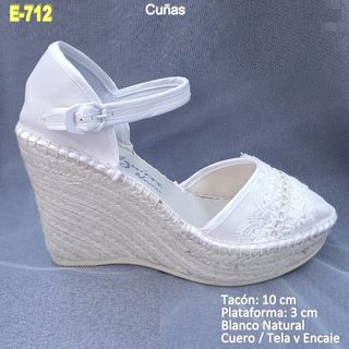 Zapatos de novia con cuña de segunda mano en WALLAPOP