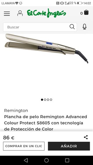 Plancha de pelo Remington Advanced Colour Protect de segunda mano por 45  EUR en Madrid en WALLAPOP
