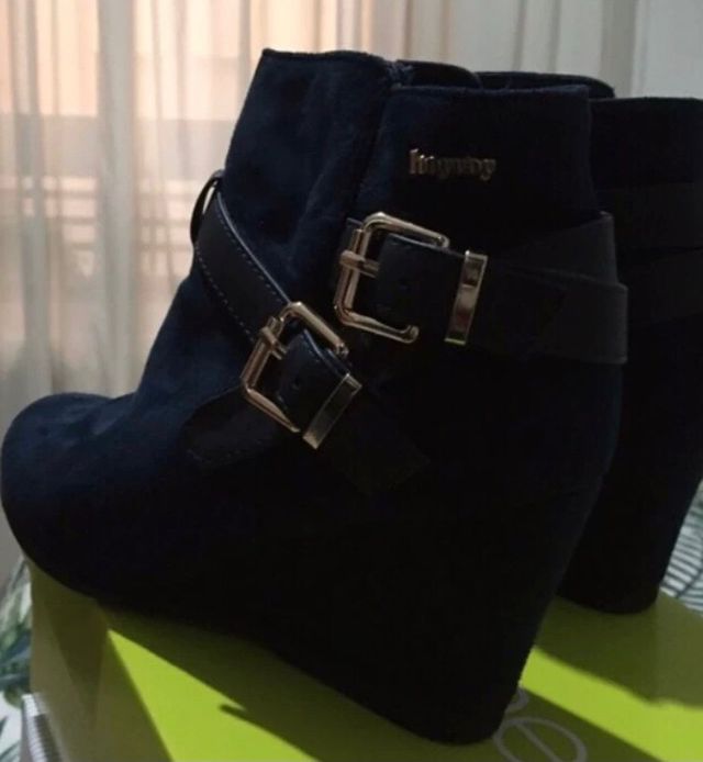 Botines azul marino