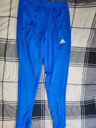 Pantalón chándal Adidas azul niño de segunda mano por 20 EUR en Algete en  WALLAPOP