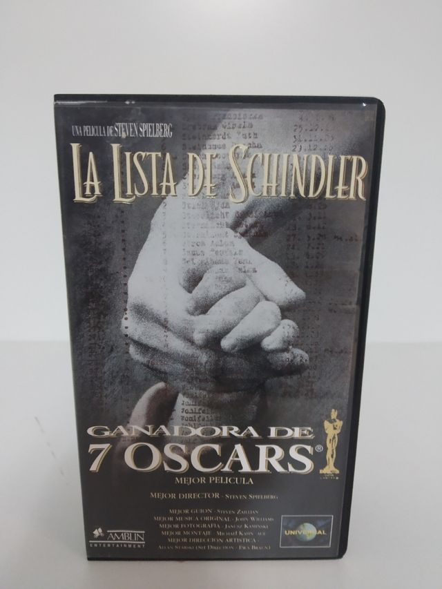 VHS La Lista de Schindler.