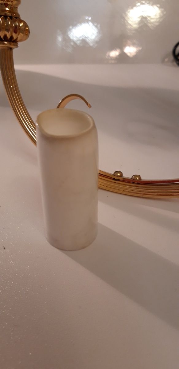 Lampara de techo dorada